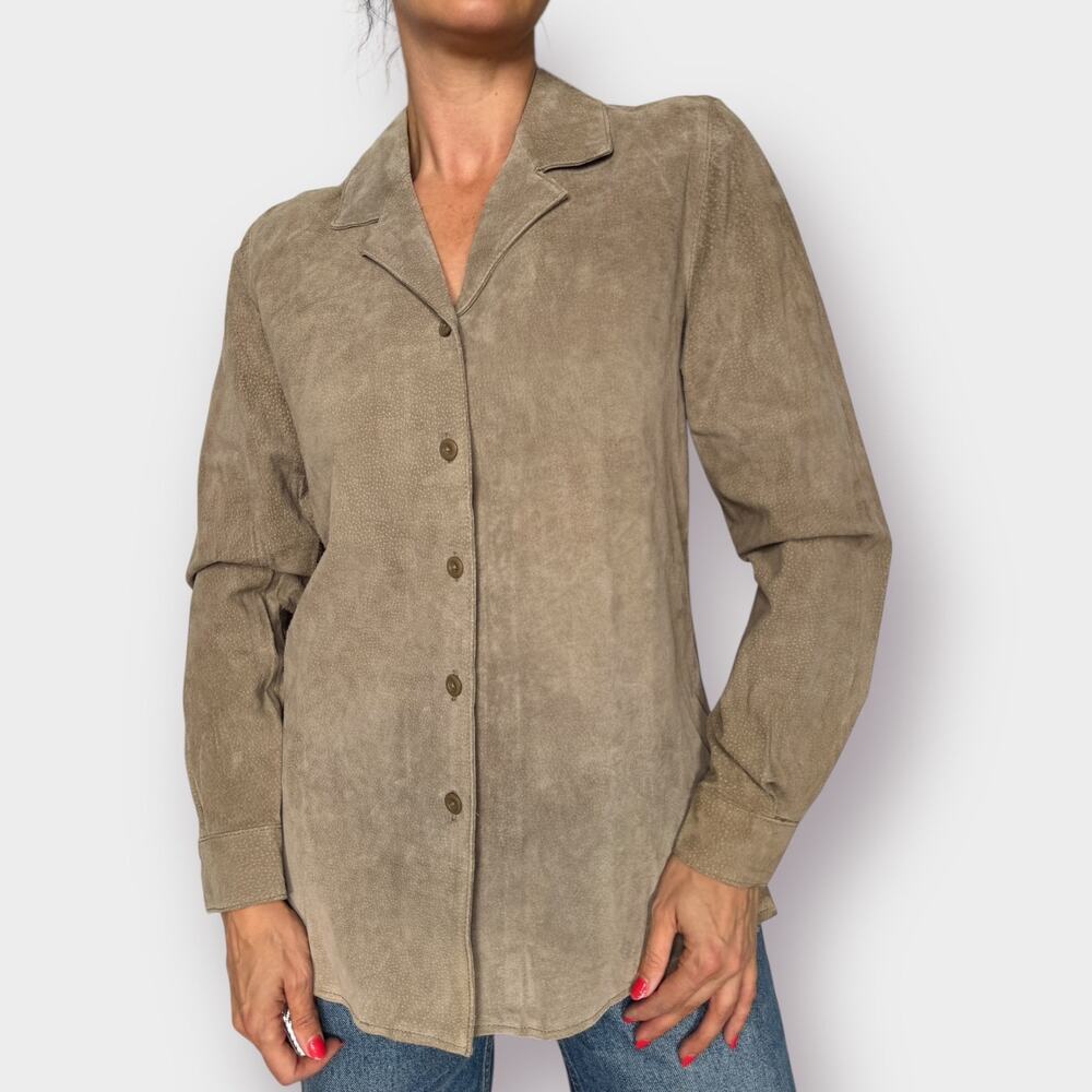 90s Style‎ & Co Collection Suede Top Size M
